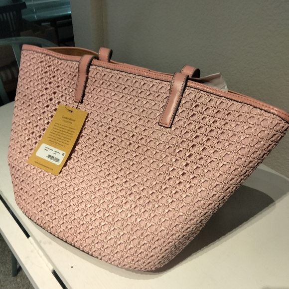 Patricia Nash Handbags - New Patricia Nash Pink Woven Tote Bag